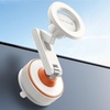 Lamicall Car Phone Holder for Magsafe – [Ultra Nano Gel & 70+LBS Vacuum Suction] 360° Magnetic Phone Holder for Car 3-Axis Suction Cup Phone Mount Dashboard Windshield Car Mount for iPhone 17 Pro Max(NEW Upgraded – White)