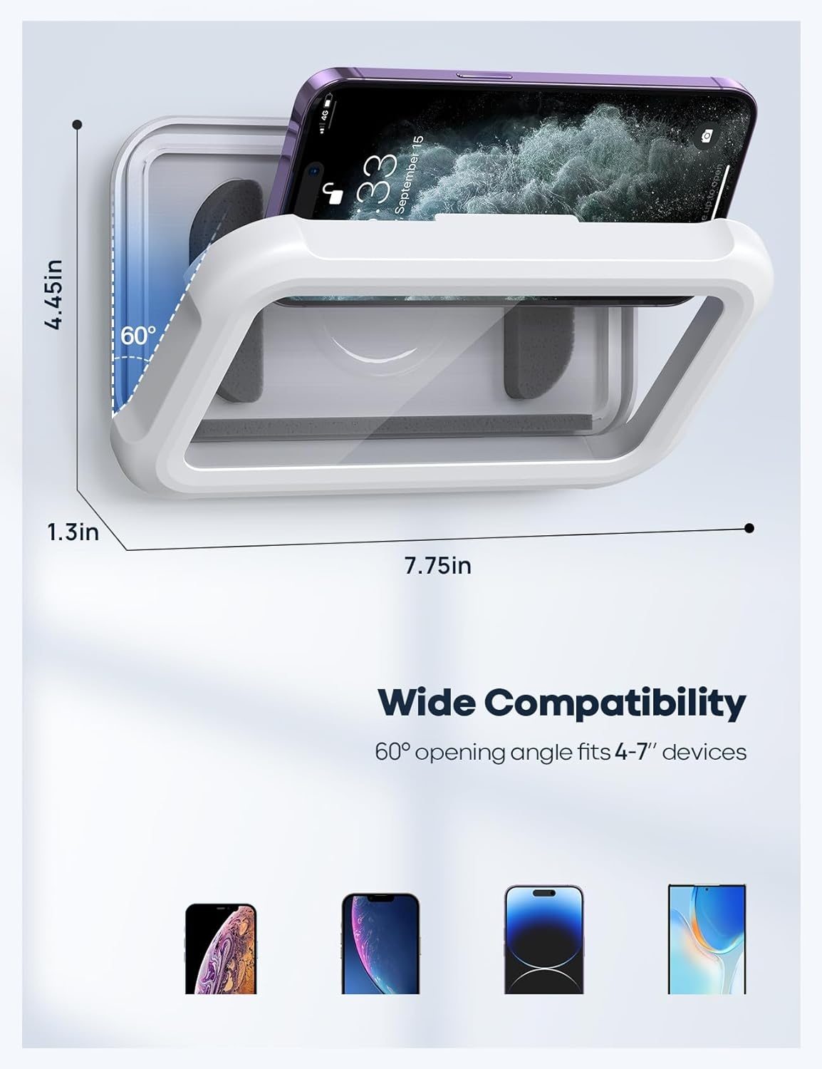 image:imageLamicall Waterproof Phone Pouch Waterproof Shower Phone Holder
