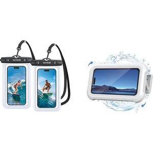 Lamicall Waterproof Phone Pouch + Waterproof Shower Phone Holder