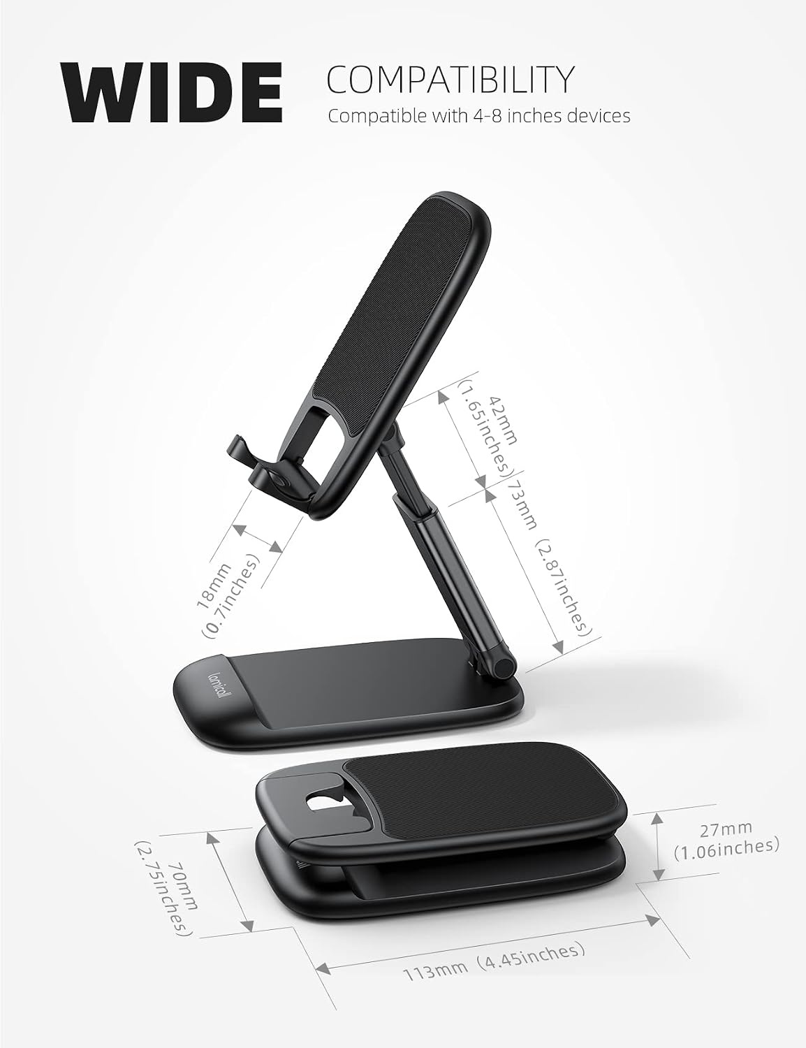 image:imageLamicall Waterproof Floating Phone Pouch and Foldable Phone Stand for Desk