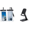 Lamicall Waterproof Floating Phone Pouch and Foldable Phone Stand for Desk