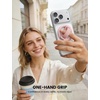 Lamicall Cosmic Orange Silicone Finger Loop Magnetic Phone Grip for MagSafe | Durable Zinc Alloy Stand Kickstand, Magnet Cell Phone Ring Holder for iPhone 17 Pro Max, All Phones, Mag Safe Accessories(Soft Pink – Zinc Alloy – Silicone Grip)