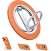 Lamicall for MagSafe Magnetic Phone Ring Grip, Super Magnet Pink Ring | 360° Rotating, Vertical Friendly, Metal Finger Ring Stand Kickstand for iPhone 17 16 Pro Max Air, Mag Safe Decor Accessories(Cosmic Orange)