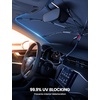 Tesla Model 3/Y Foldable Windshield Sunshade Umbrella UV Block 10-Rib Frame | Foldable 10-Rib Umbrella, 5 Layers UV Block Coating, Window Heat Insulation Protect for 2017-2026 Tesla Model 3/Y Accessories(Toyota RAV4 (2019-2025))