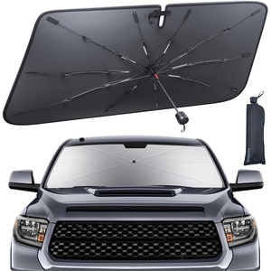 Tesla Model 3/Y Foldable Windshield Sunshade Umbrella UV Block 10-Rib Frame | Foldable 10-Rib Umbrella, 5 Layers UV Block Coating, Window Heat Insulation Protect for 2017-2026 Tesla Model 3/Y Accessories(Toyota Tacoma (2016-2026))