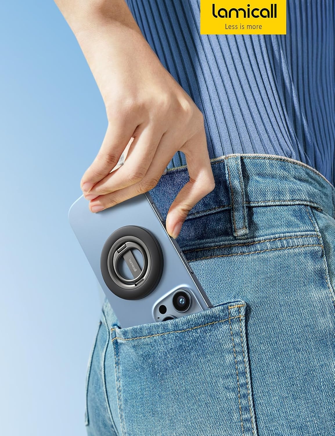 image:imageLamicall Magnetic Phone Ring Kickstand amp Waterproof Phone Pouch