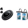 Lamicall 360° Rotation Soft Strap Finger Grip + Phone Pouch Case