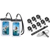Lamicall Silicone Cable Ties Organizer for Travel + Waterproof Phone Pouch
