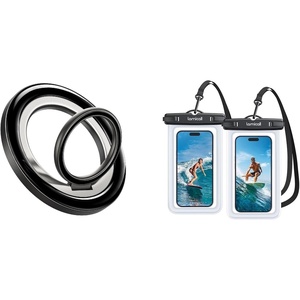 Lamicall Magnetic Phone Ring Grip for MagSafe + Waterproof Phone Pouch Case