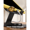 Lamicall Adjustable iPad Stand for Desk, Ultra-Slim Foldable, 360° Rotation(Black)