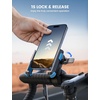 Lamicall Motorcycle Bike Phone Mount, 1s Quick Release Bike Phone Holder(Blue)