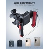 Lamicall Motorcycle Bike Phone Mount, 1s Quick Release Bike Phone Holder(Red)