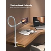 Lamicall Gooseneck Phone Holder for Bed, Overall Length 38.6in(Snow White)
