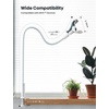 Lamicall Gooseneck Phone Holder for Bed, Overall Length 38.6in(Snow White)