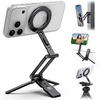 Lamicall for MagSafe Tripod Stand Dual-Side Magnetic with 1/4″, Arca, Hook(Black)