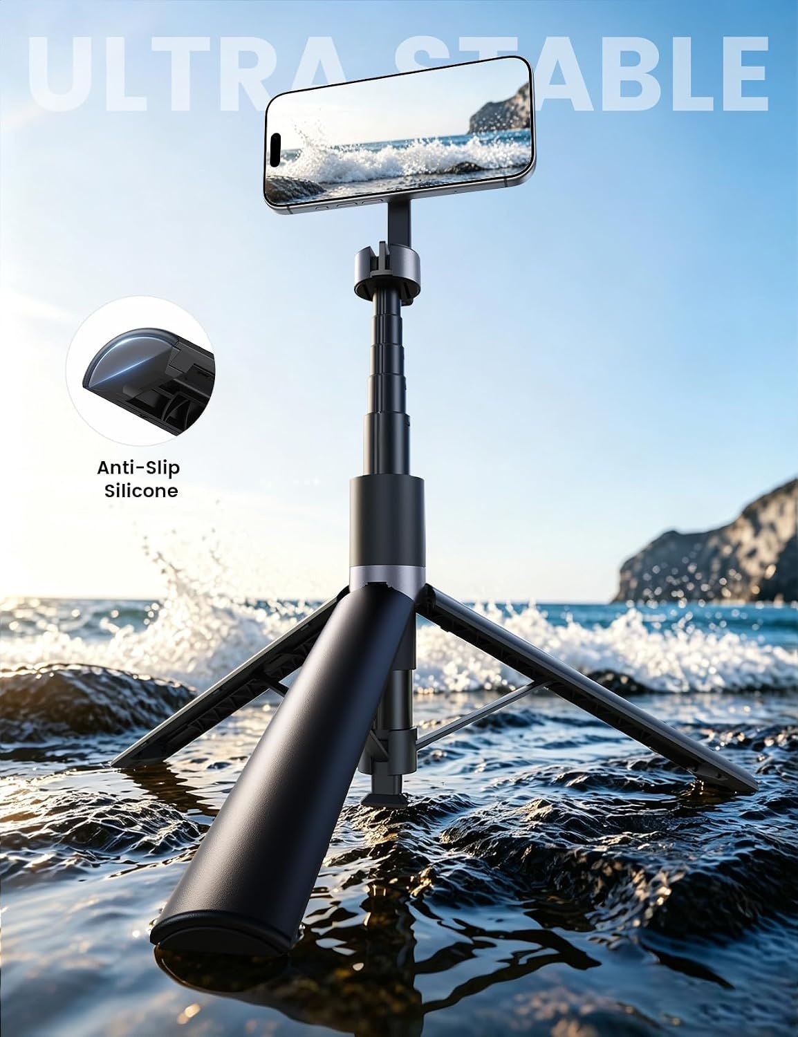 image:imageLamicall 71 AutoOpen Magnetic Phone Tripod Waterproof Phone Pouch