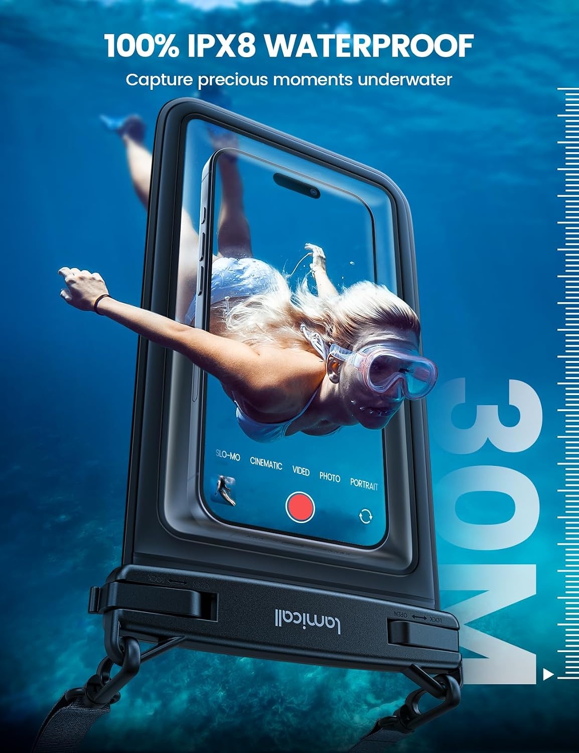 image:imageLamicall IP68 Floating Waterproof Phone Pouch amp Double Space Waterproof Phone Pouch