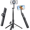 Lamicall 71″ Auto-Open Magnetic Phone Tripod + Waterproof Phone Pouch