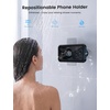 Lamicall Vacuum Suction Shower Phone Holder, Waterproof Bathroom Wall Mount(Matte Black)