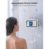 Lamicall Vacuum Suction Shower Phone Holder, Waterproof Bathroom Wall Mount(Snow White)