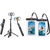 Lamicall 71″ Auto-Open Magnetic Phone Tripod + Waterproof Phone Pouch