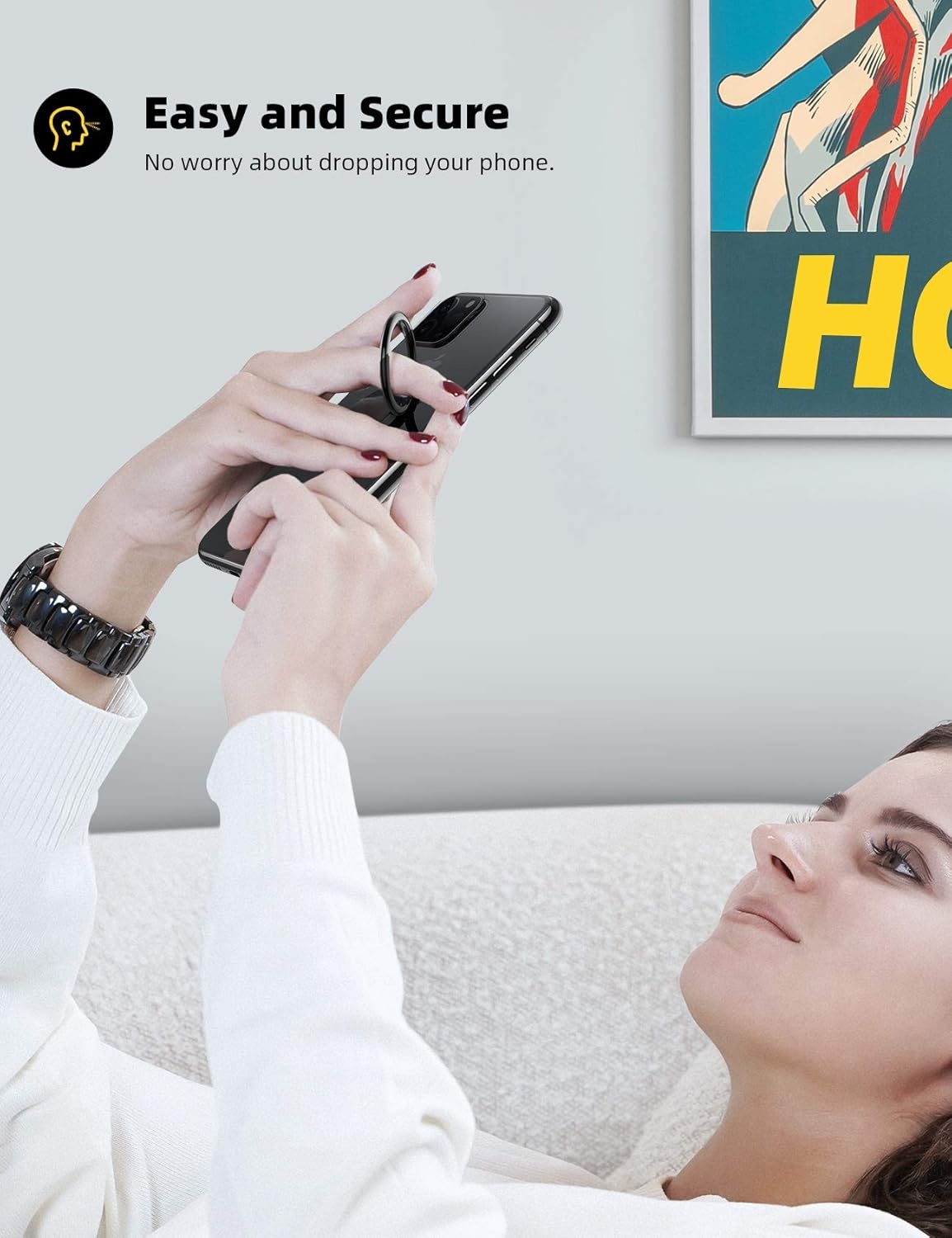 image:imageLamicall Waterproof Floating Phone Pouch and Cell Phone Ring Holder Finger Stand