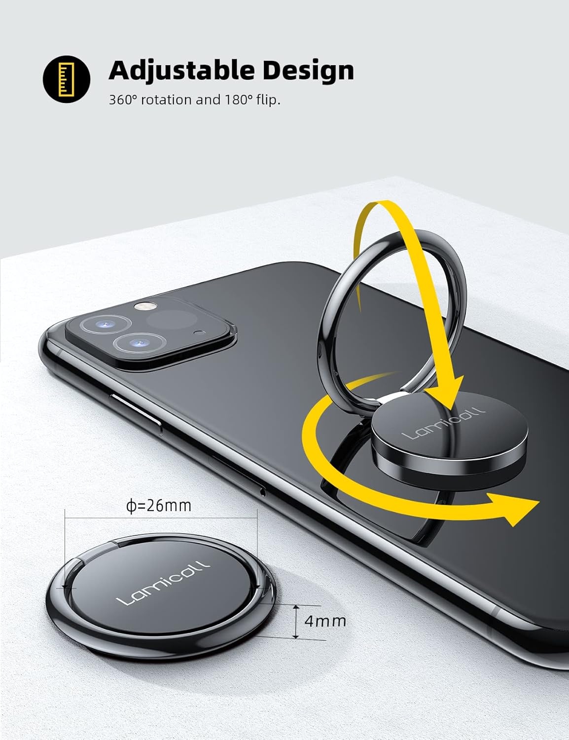 image:imageLamicall Waterproof Floating Phone Pouch and Cell Phone Ring Holder Finger Stand