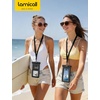 Lamicall 2Packs Waterproof Phone Pouch Straps Lanyards Accessory Black