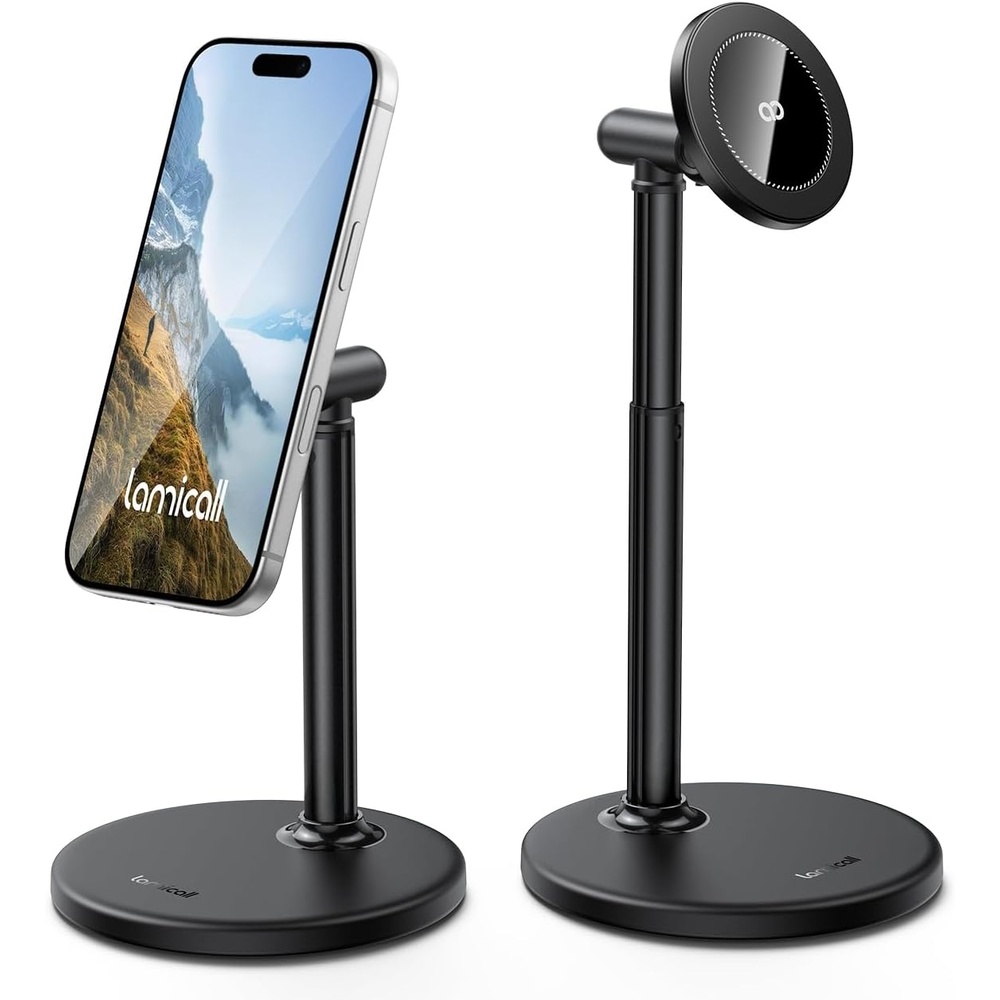 image:imageLamicall Magnetic Phone Stand for Desk Height Adjustable Holder for iPhone