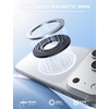 Lamicall Magnetic Phone Ring Grip for MagSafe, Dual Ring Phone Holder(Midnight Black)