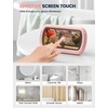 Lamicall Shower Phone Holder with Speaker Holes, IPX6 Waterpoof Pink Stand(Pink)